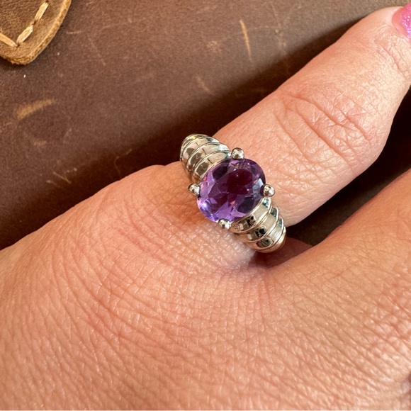 Sundance Jewelry - Sundance Amethyst Sterling Silver Handmade Ring | Vintage Artisan Jewelry